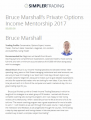 Private Trading Mentorships 2017 by Bruce of Simpler Options Trading